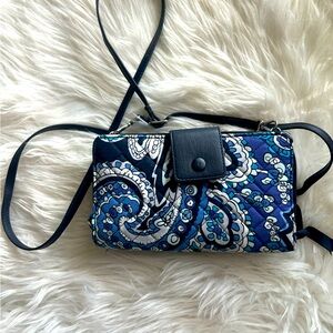Vera Bradley Iconic Deluxe All Together Crossbody in Deep Night Paisley - NWT